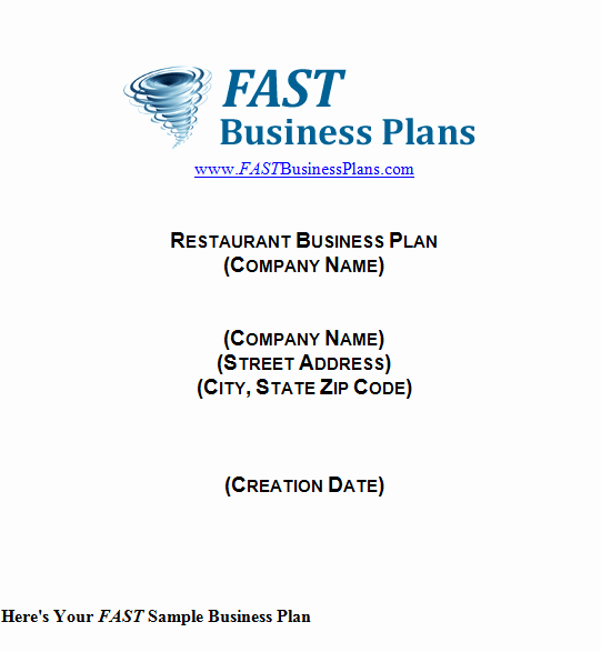 Free Restaurant Business Plan Template Best Of 32 Free Restaurant Business Plan Templates In Word Excel Pdf