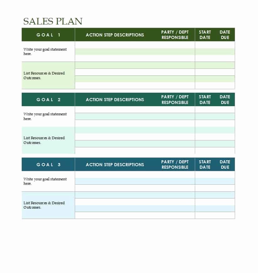 Free Strategic Plan Template Inspirational 32 Sales Plan &amp; Sales Strategy Templates [word &amp; Excel]
