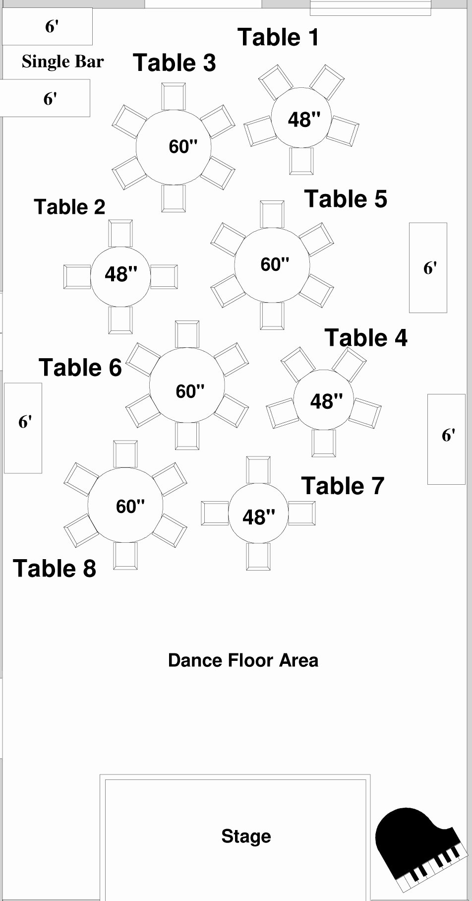 Free Wedding Floor Plan Template Awesome Choosing A Floor Plan for Your Wedding Reception