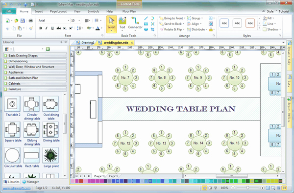 Free Wedding Floor Plan Template New Table Plan software
