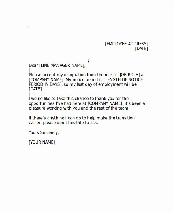 Friendly Letter format Pdf Awesome Friendly Letter Resignation Uk