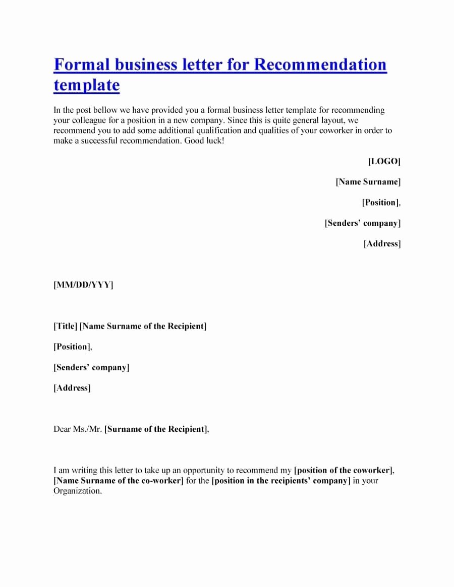 Fulbright Letter Of Recommendation Beautiful General Letter Re Mendation Template