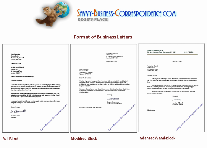 Full Block Letter format Fresh Business Letter formats From Vy Business