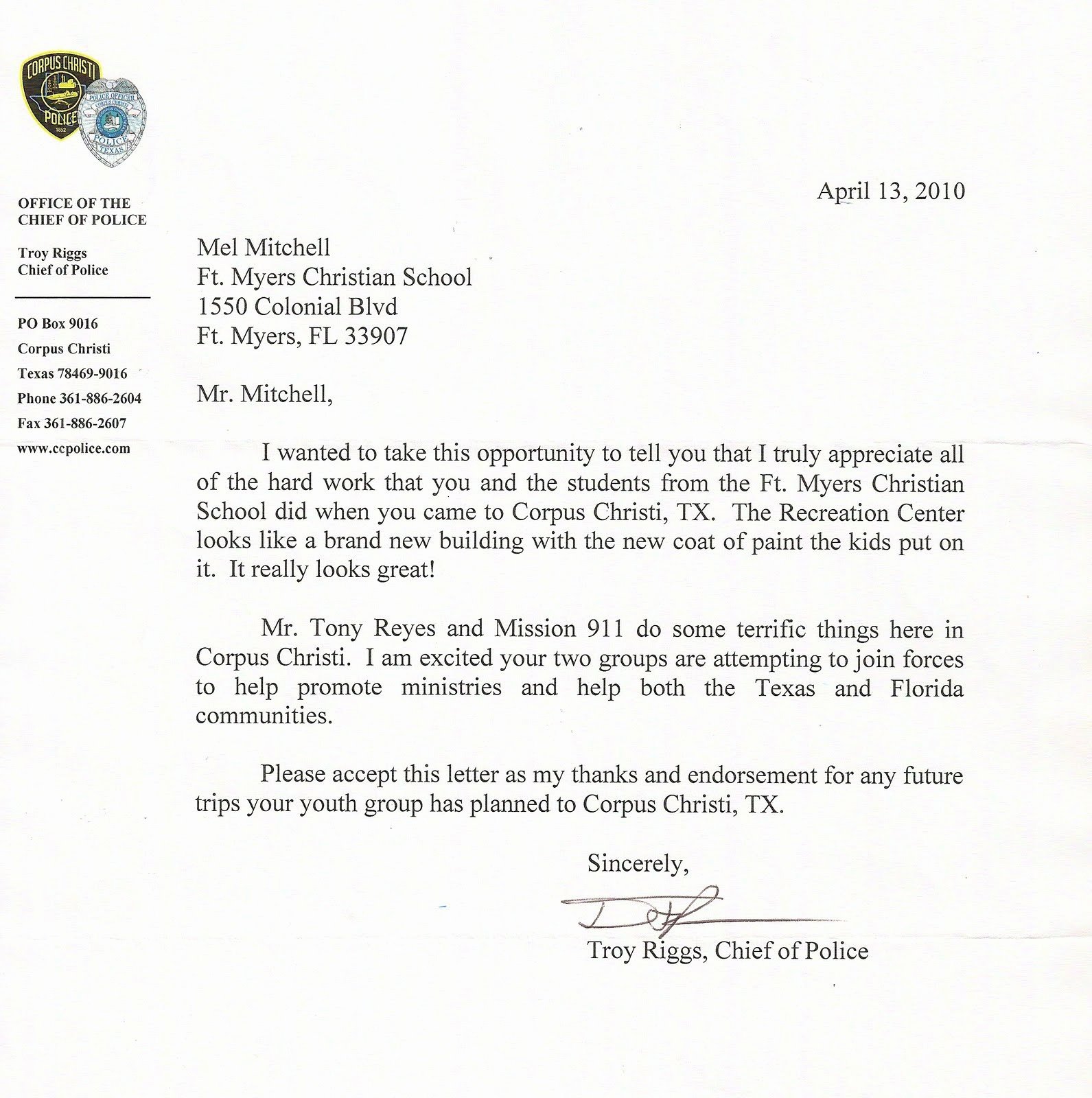 Fundraising Letter for Mission Trip Lovely Fmcs 2018 Missions Trip April 2010