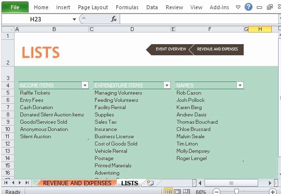 Fundraising Plan Template Excel New Fundraiser event Bud Maker for Excel