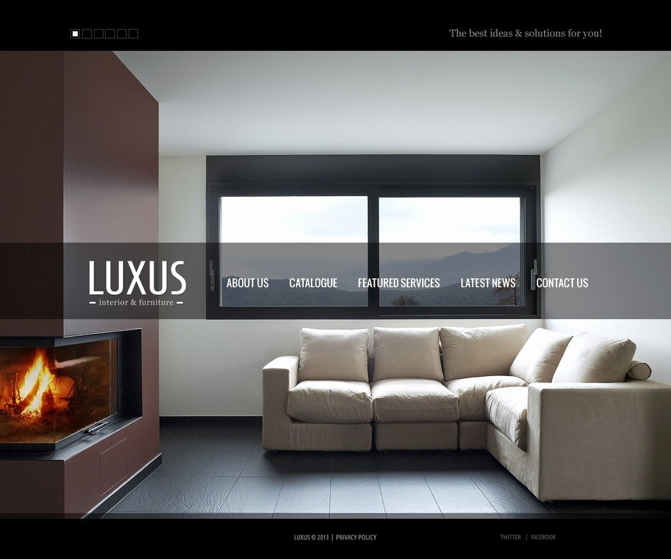 Furniture Templates Free Download Elegant Interior &amp; Furniture Website Template Web Design