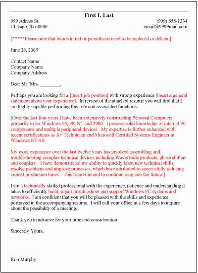 General Cover Letter format Beautiful Free General Cover Letter Template