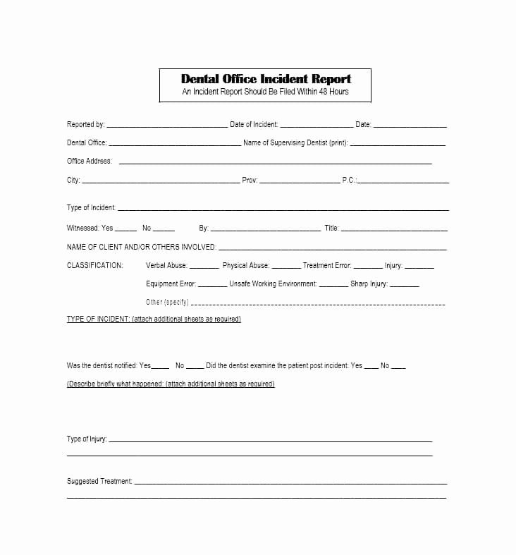 Generic Incident Report Template Lovely 60 Incident Report Template [employee Police Generic]
