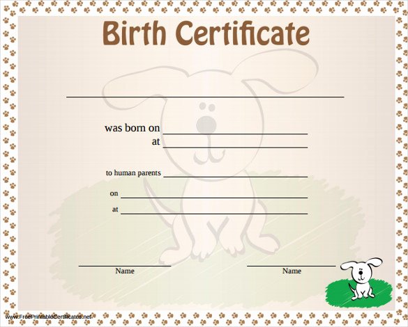 German Birth Certificate Template New Birth Certificate Template Printable Free Download