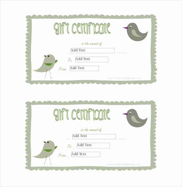 Gift Certificate Wording Awesome Blank Gift Certificate Template – 13 Free Word Pdf