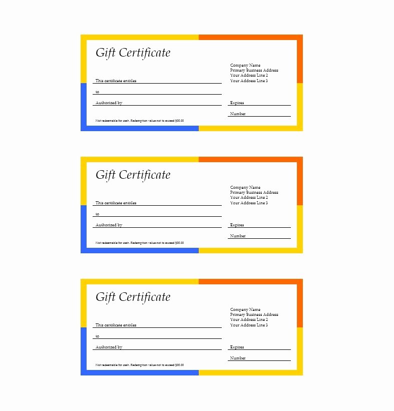 Gift Certificate Wording Elegant 31 Free Gift Certificate Templates Template Lab