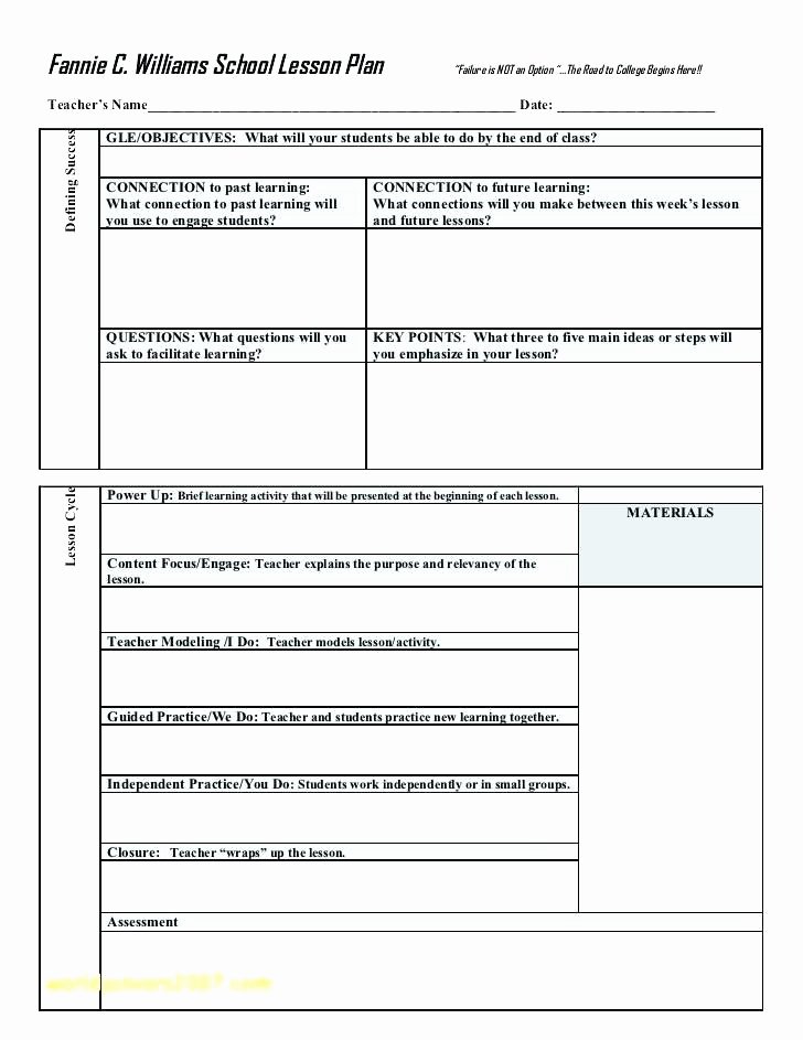 Google Doc Lesson Plan Template Awesome College Lesson Plan Template Word Daily Lesson Plan