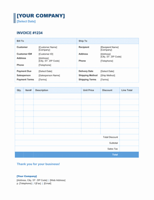 Google Docs Sales Receipt Template Unique 15 Free Google Docs Invoice Templates