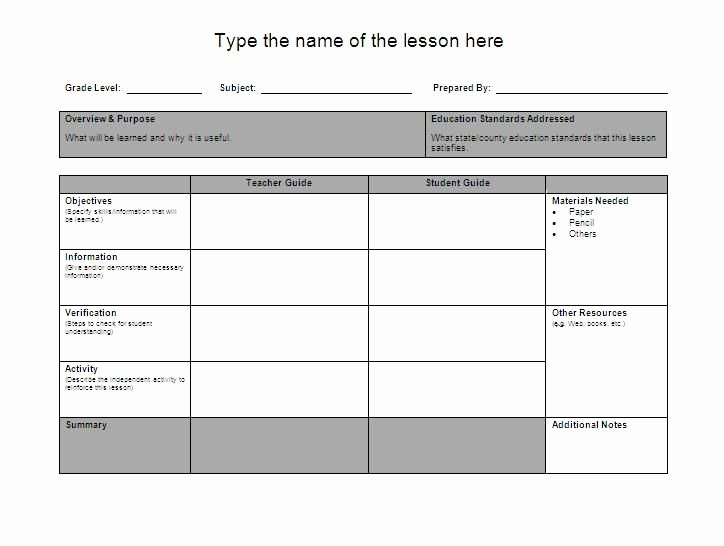 Google Lesson Plan Template New Lesson Plan Template Google Search