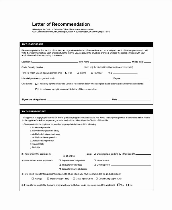 Grad School Letter Of Recommendation Lovely 44 Sample Letters Of Re Mendation for Graduate School