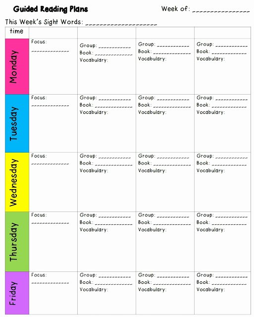 Guided Math Lesson Plan Template Elegant Strategy Grouping Template for Reading Writing &amp; Math