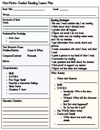 Guided Reading Lesson Plan Template Best Of Day 1 the How to’s Of Guided Reading – Growing Minds and