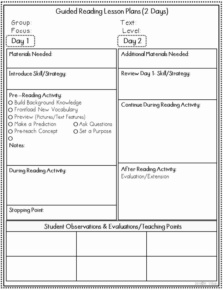 Guided Reading Lesson Plan Template Inspirational Guided Reading Lesson Plan Template Beepmunk