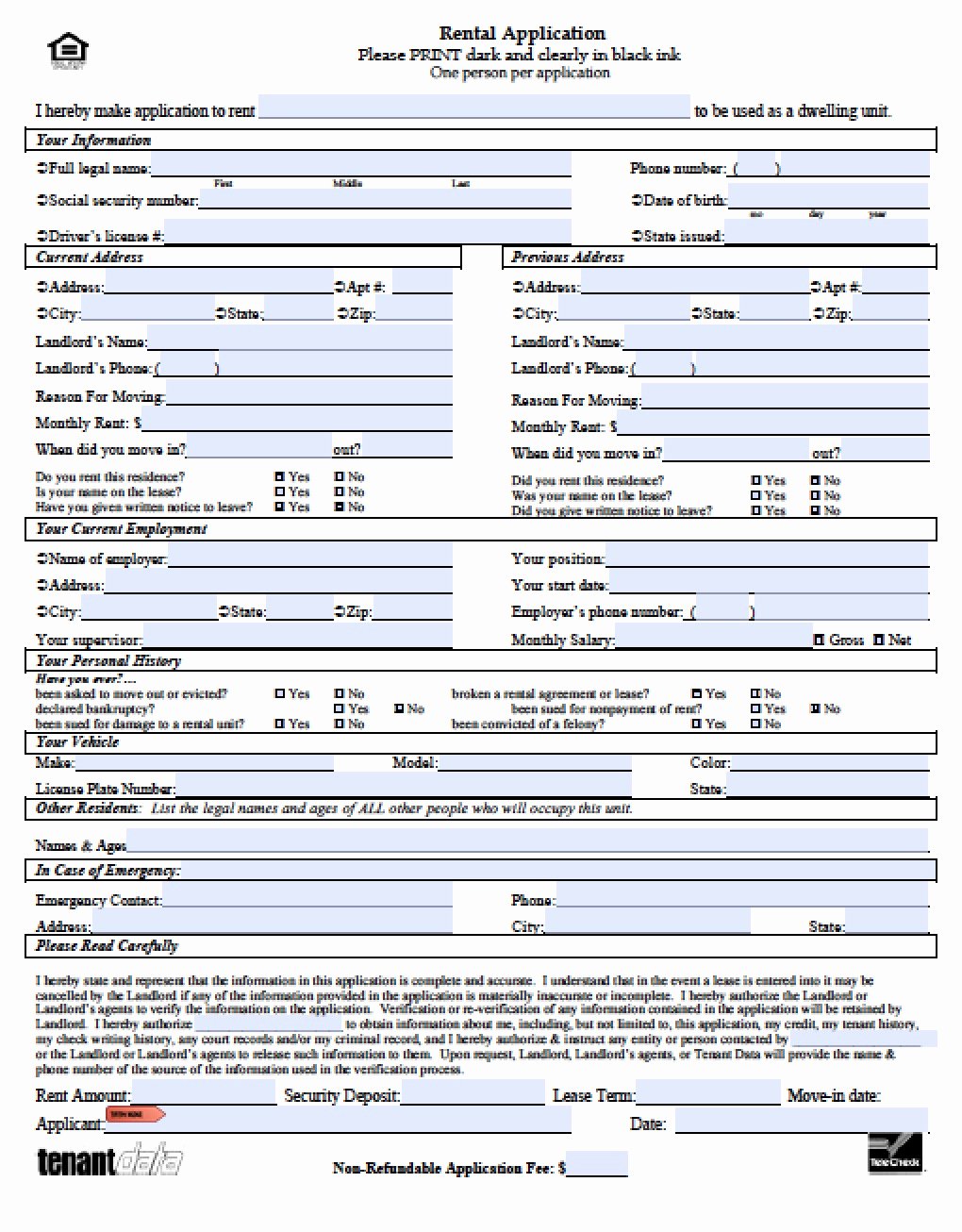 Hawaii Rental Agreement Fillable Luxury Simple Rental Application form Business Registratio Simple