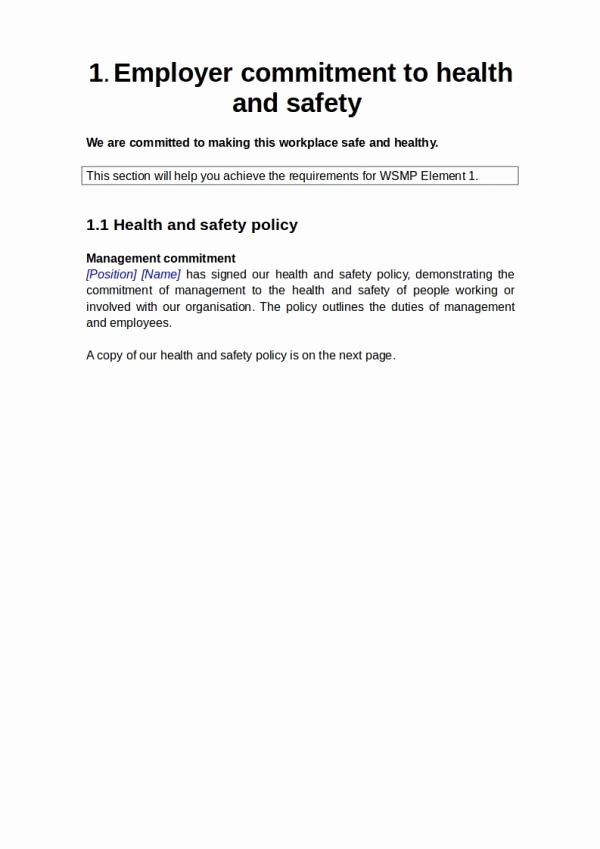 Health and Safety Plan Template Inspirational 12 Health and Safety Plan Template – Pdf Word