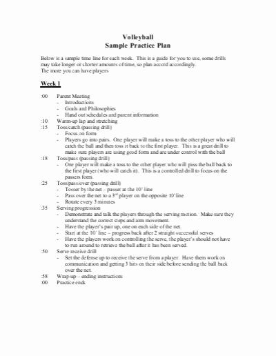 Hockey Practice Plan Template Inspirational Image Result for Sample Volleyball Practice Plan