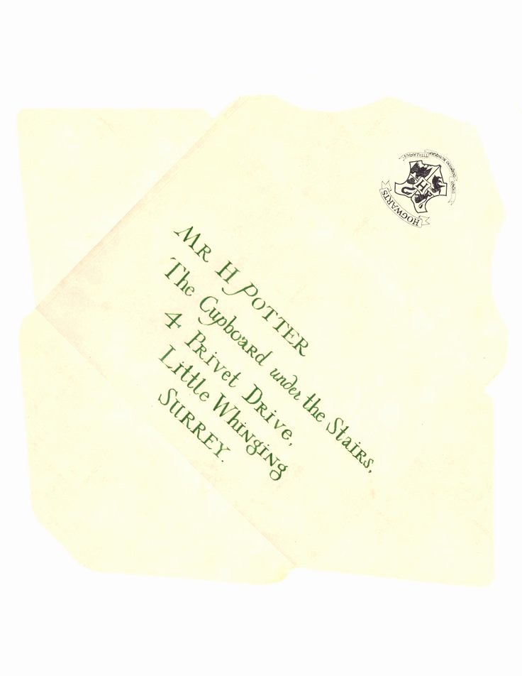 Hogwarts Envelope Printable Elegant the 25 Best Hogwarts Letter Template Ideas On Pinterest