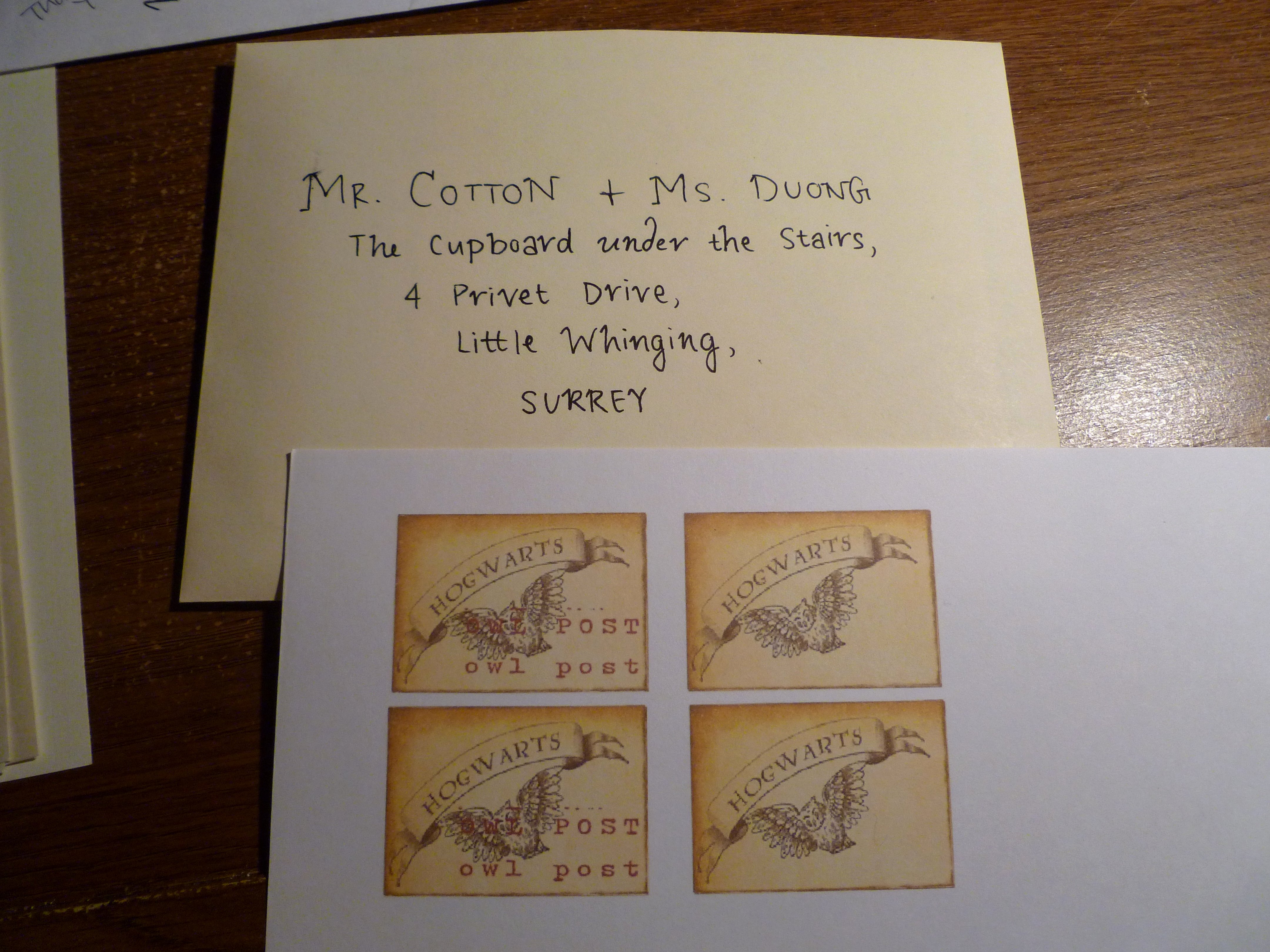 Hogwarts Envelope Printable Inspirational Owl Post Invitations — Harry Potter Party