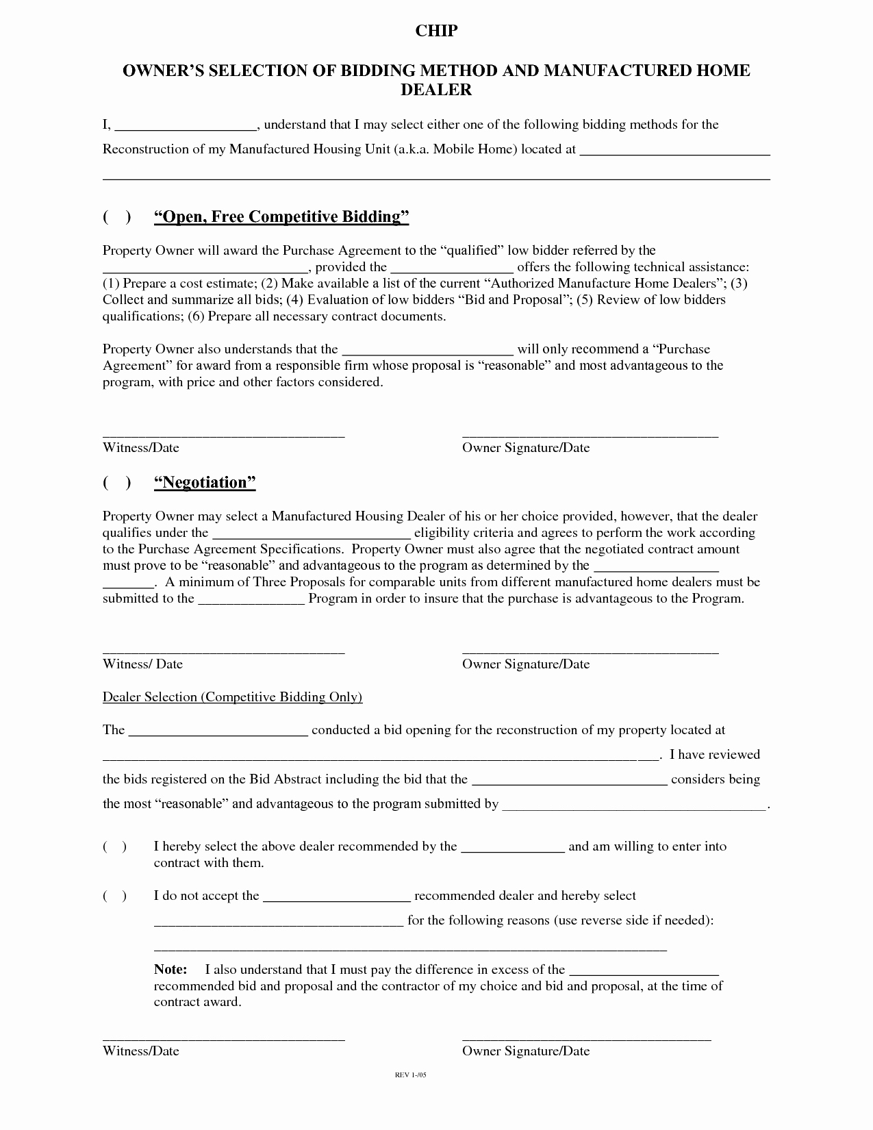 Home Buyout Agreement Template New Free Mobile Manufactured Home Bill Sale form Word Pdf