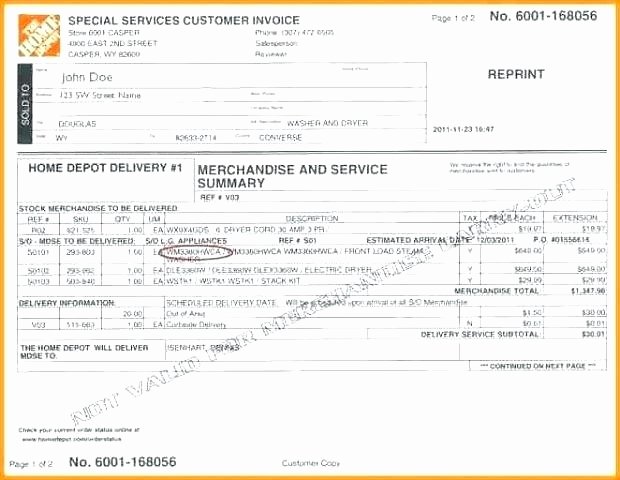 Home Depot Receipt Template Inspirational Home Depot Invoice Template Five Reasons why People Love