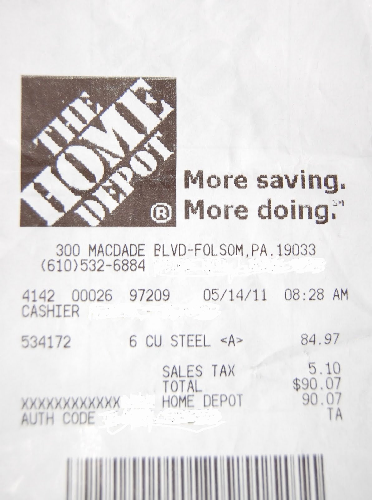Home Depot Receipt Template Inspirational Knit E Pearl Ion May 2011