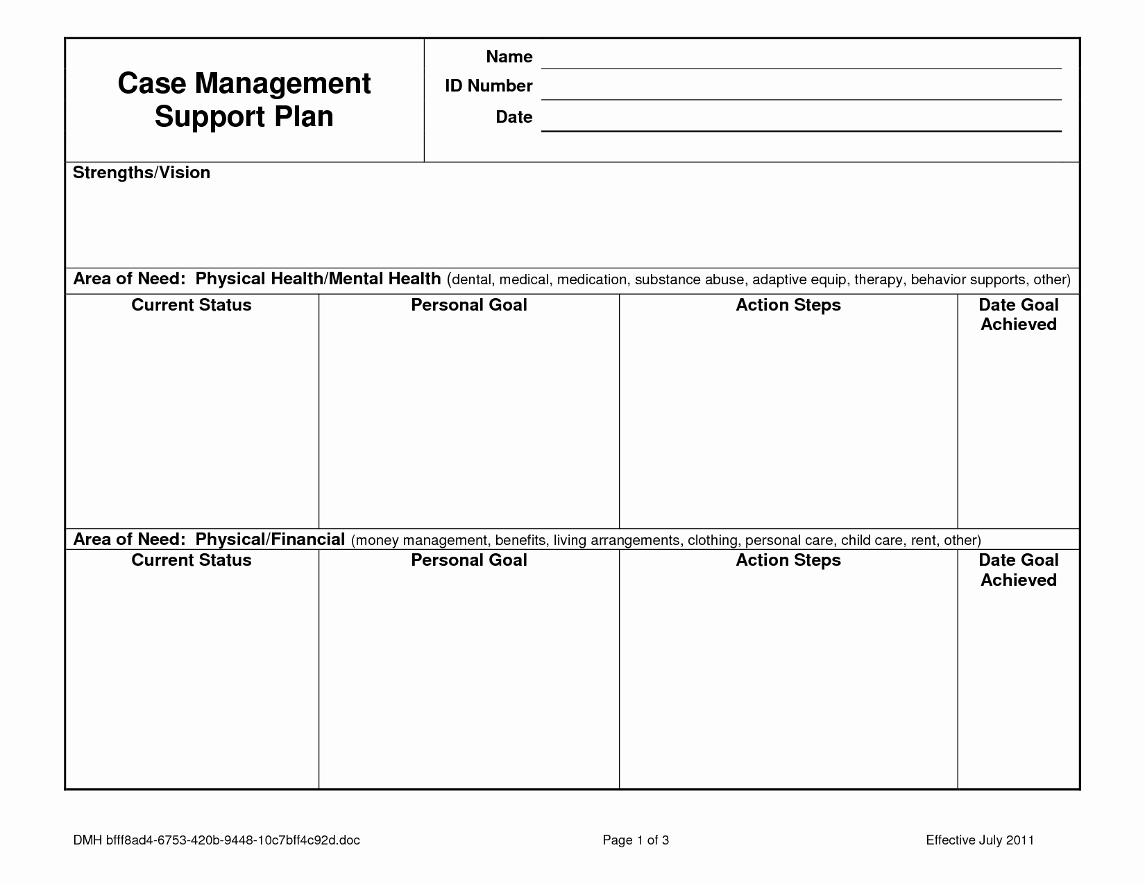 Home Health Care Plan Template Fresh Case Notes Template Case Management Service Plan