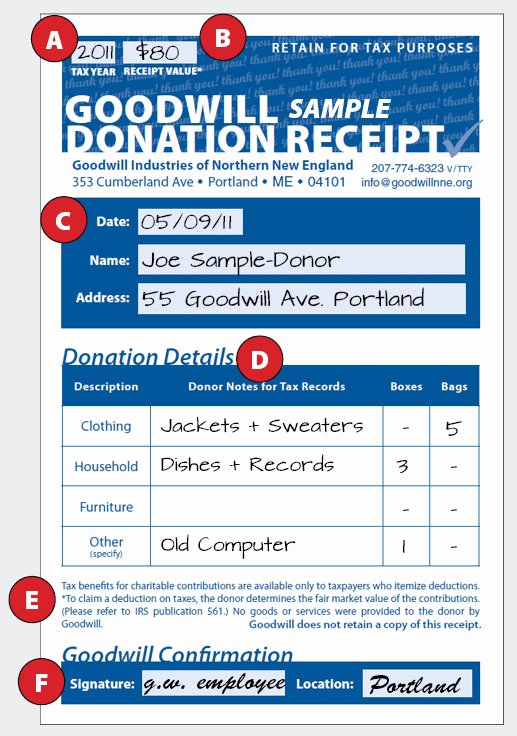 How to Fill Out Receipt Fresh How to Fill Out A Goodwill Donation Tax Receipt