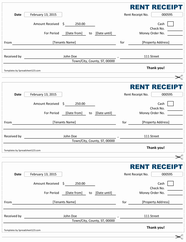 How to Print Receipt Elegant Rent Receipt