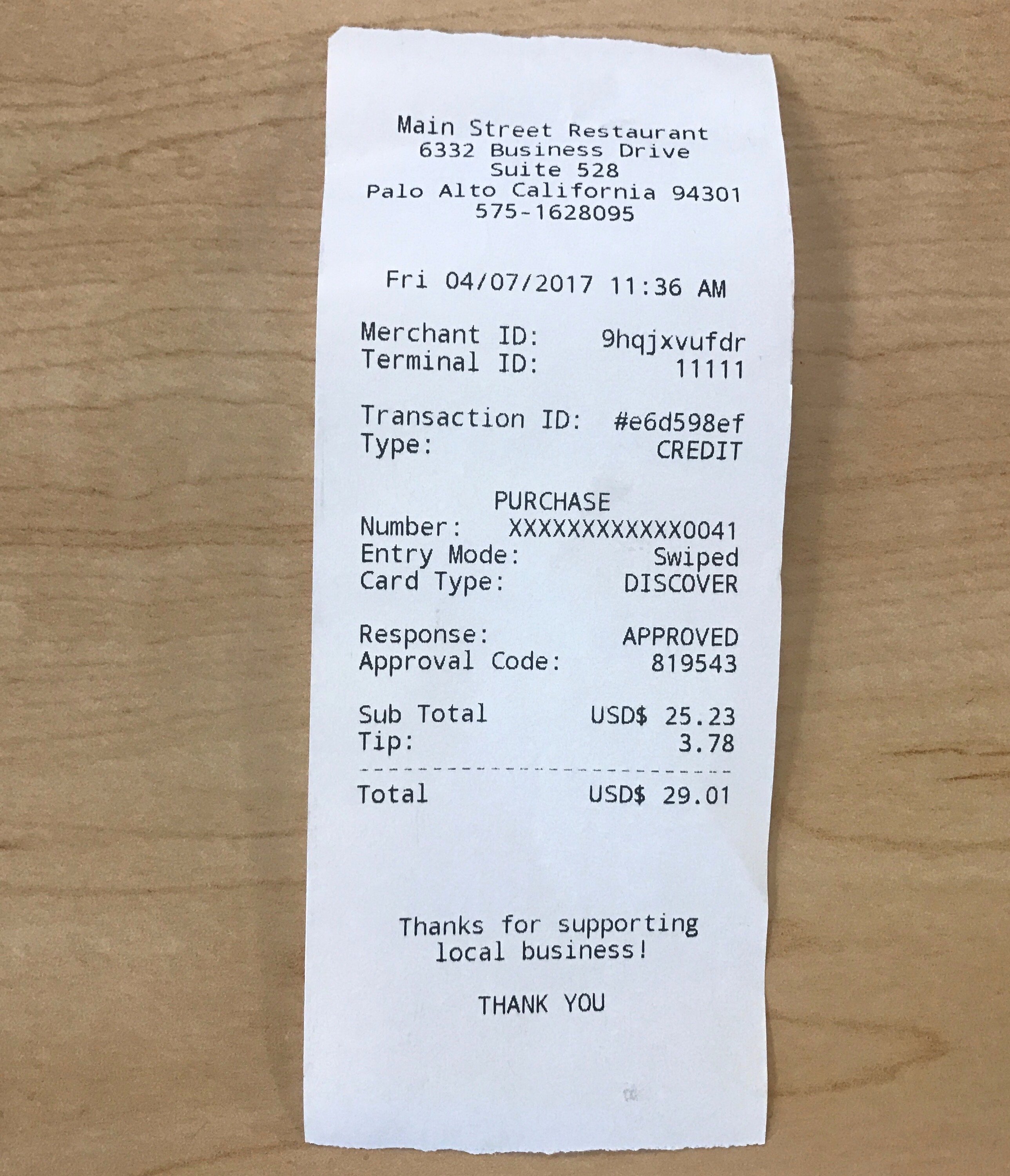 How To Print A Receipt