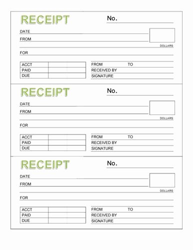 How to Print Receipts Inspirational 3 Rent Receipt Book with Header