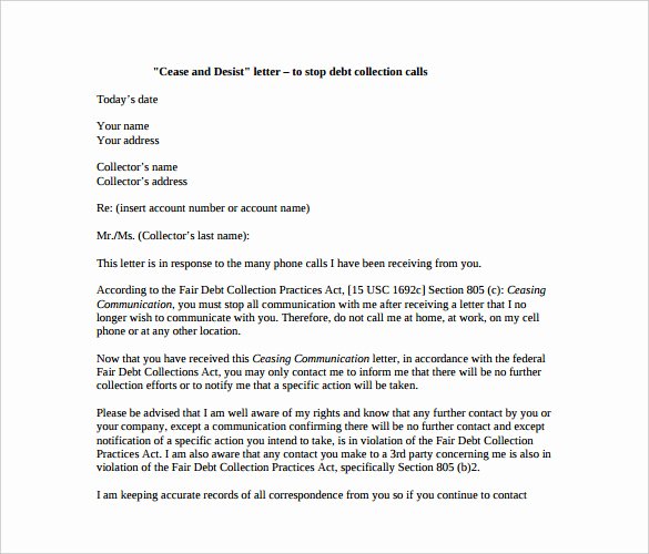 How to Write A Defamation Of Character Letter Beautiful Cease and Desist Letter Template – 6 Free Word Pdf