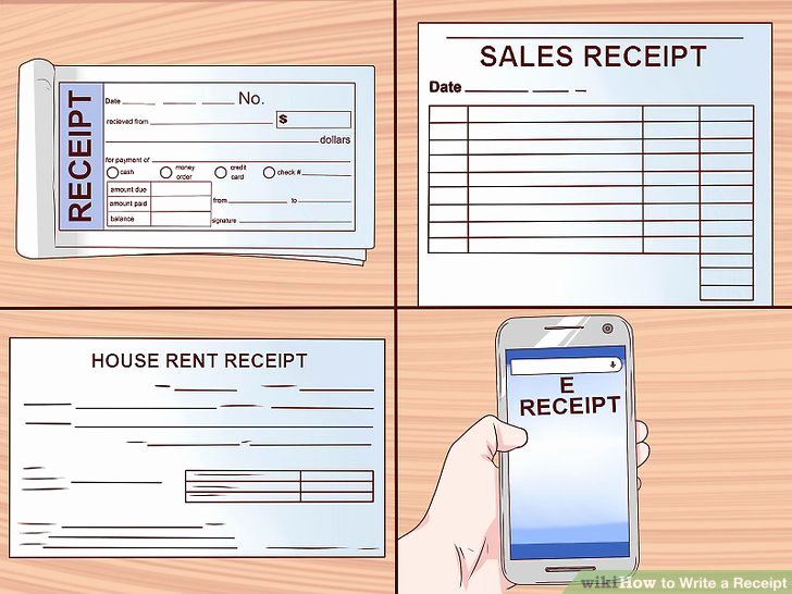 How to Write Receipt Elegant How to Write A Receipt 9 Steps with Wikihow