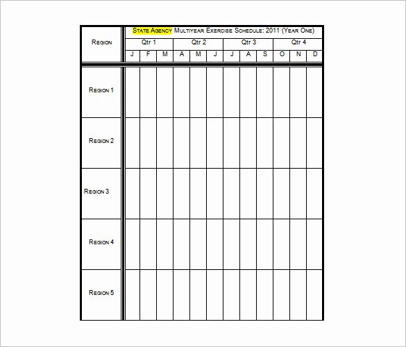 Hseep Exercise Plan Template Fresh Exercise Schedule Template – 7 Free Word Excel Pdf