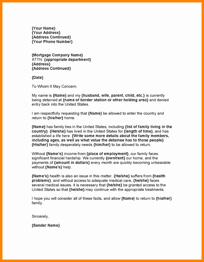 Immigration Hardship Letter format Unique 11 Immigration Pardon Letter Sample