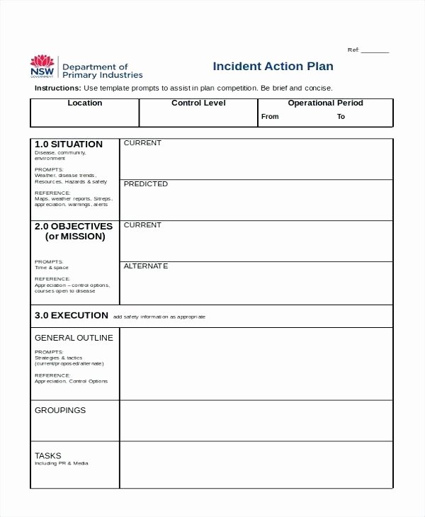 Incident Action Plan Template Inspirational 10 Incident Action Plan Examples Doc Pdf