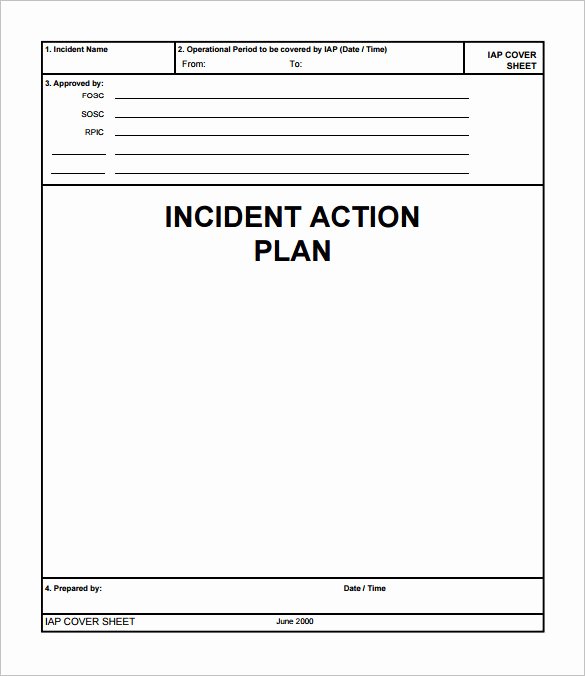 Incident Action Plan Template Unique Incident Action Plan Template 9 Download Documents In