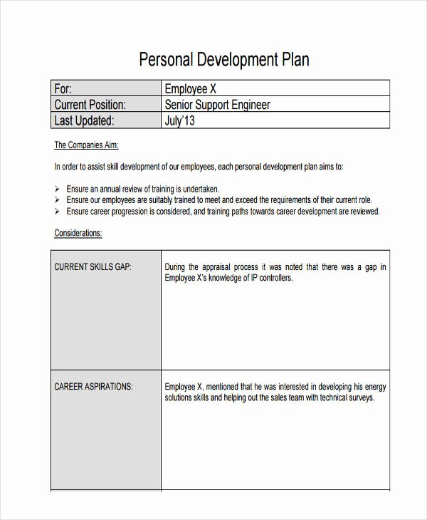 Individual Development Plan Template Luxury 58 Development Plan Examples &amp; Samples Pdf Word Pages