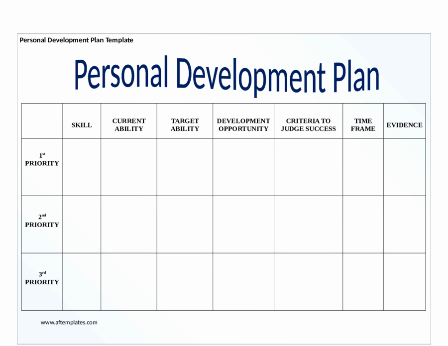 Individual Development Plan Template New 2019 Personal Development Plan Fillable Printable Pdf