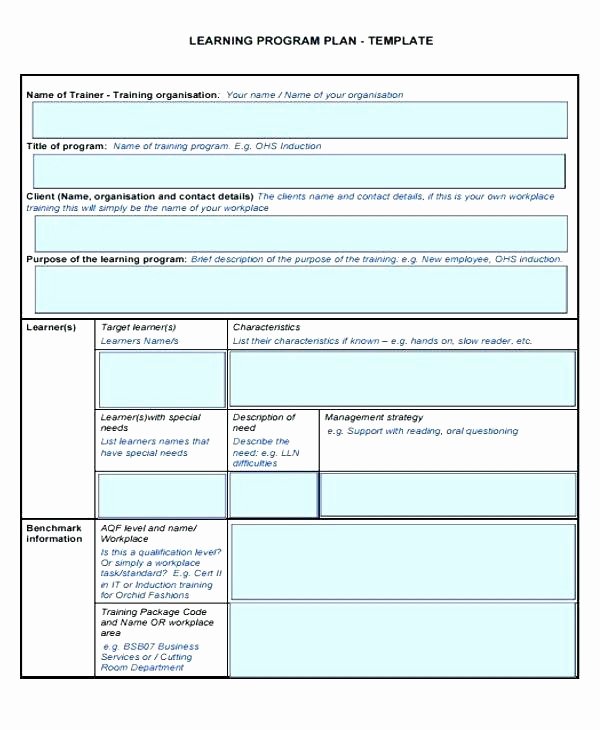 Individual Learning Plan Template Awesome 9 Learning Plan Examples Samples Personal Lifelong for