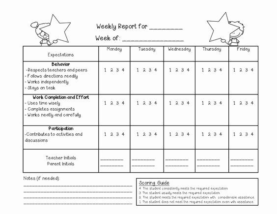 Individual Student Success Plan Template Best Of Behavior Rubrics and Goal Charts Pdf and Editable