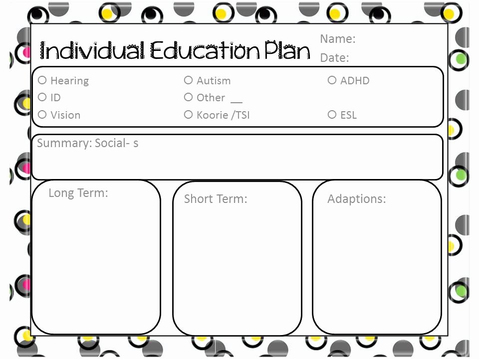 Individualized Education Plan Template New A Happy Little Time Teacher Blog Freebie Template for