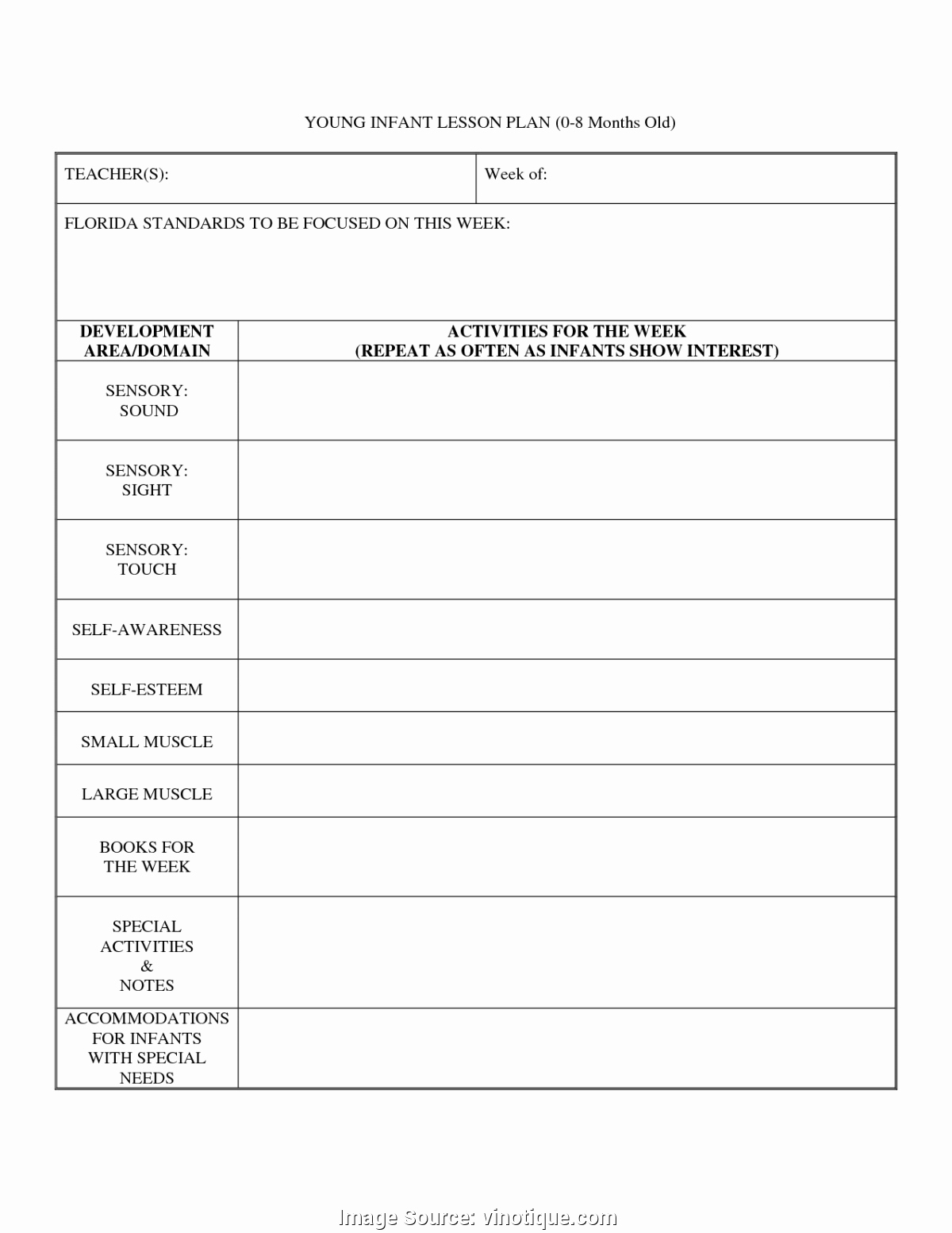 Infant Lesson Plan Template Beautiful Good Best Infant Lesson Plans Best S Blank Lesson