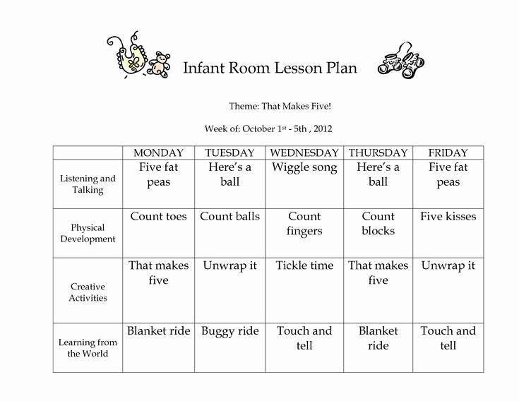 Infant Lesson Plan Template Best Of Best 25 Infant Lesson Plans Ideas On Pinterest