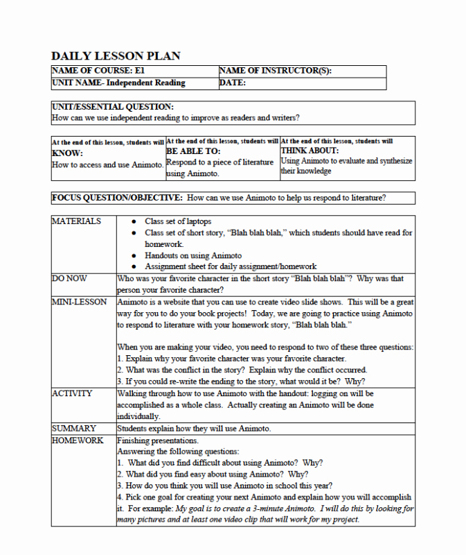 Inquiry Based Lesson Plan Template Luxury Lesson Plan format