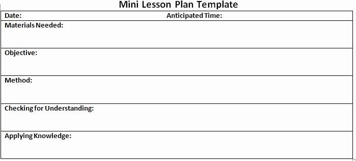 Inquiry Based Lesson Plan Template Luxury Mini Lesson Plan Template Lesson Plan Template